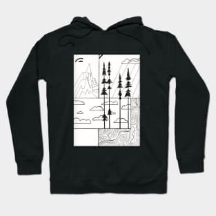 black and white serenity Hoodie